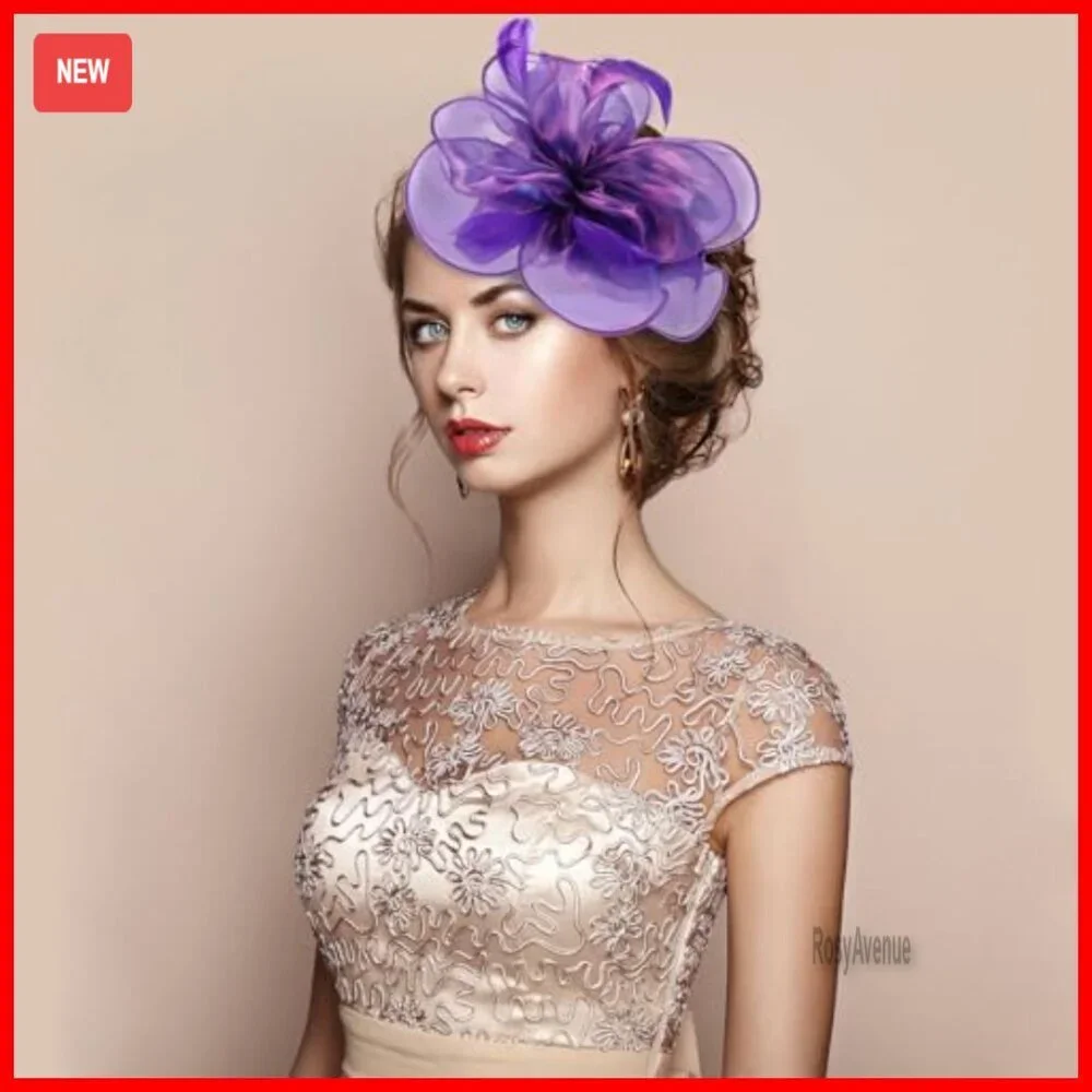 White Fascinator Hat with Gloves Set for Women Tea Party Wedding Costume